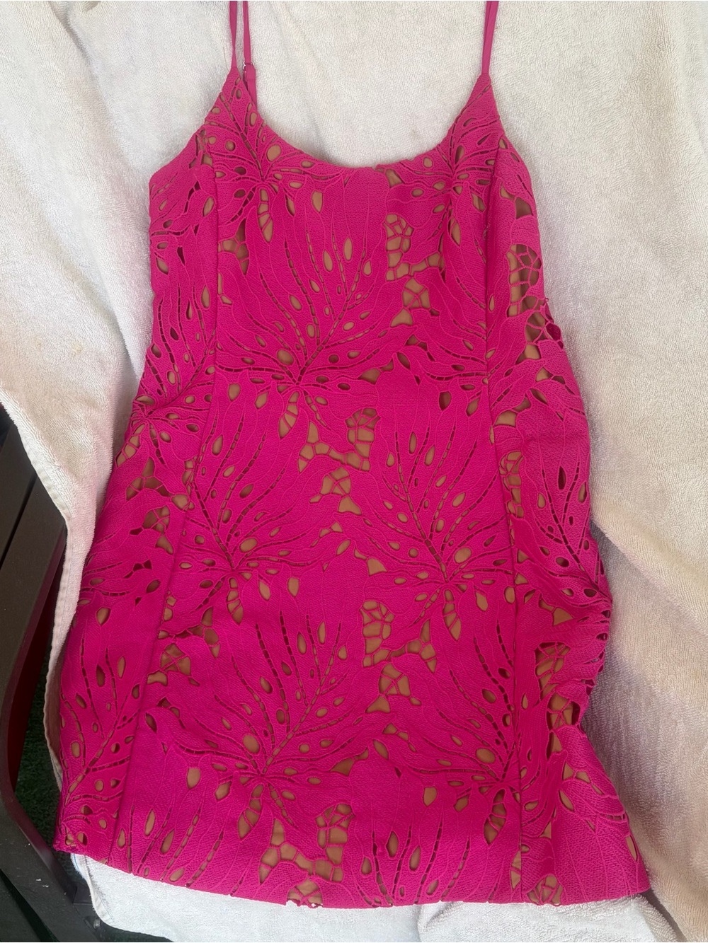 MICHAEL Michael Kors Hot Pink Laser-Cut Shift Dress